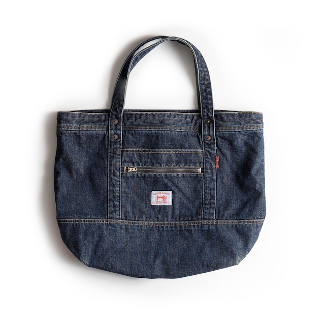 RAINBOW SELVEDGE DENIM CARRY-ON TOTE BAG USED【セルヴィッジ デニム キャリーオン トートバッグ USED】