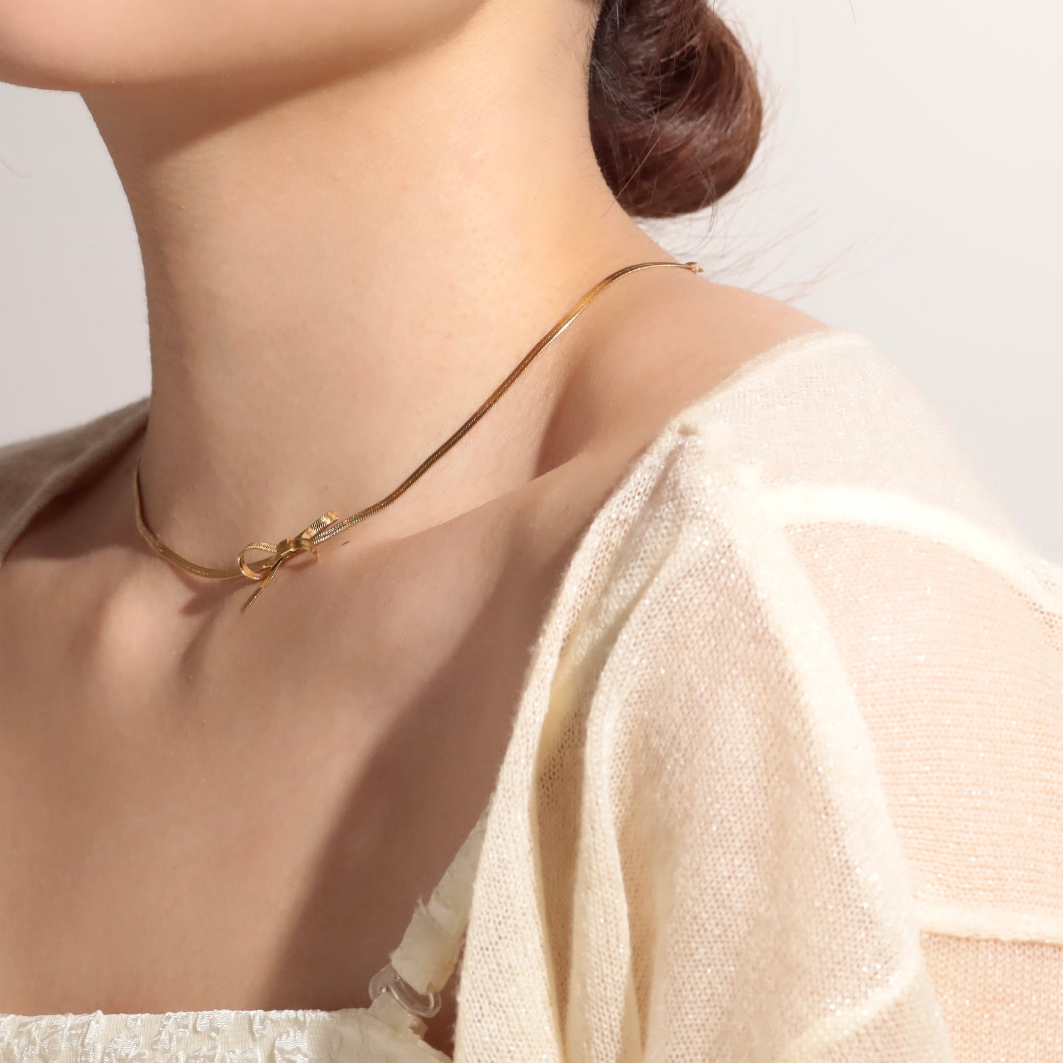 316L ribbon snake necklace #n42* | apire