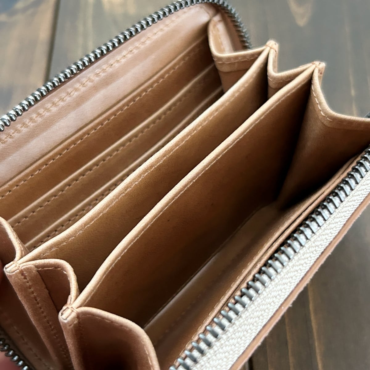 HORWEEN × レーデルオガワ ホースバット ミドルウォレット ナチュラル