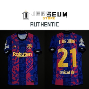 【2021/22】 / FC Barcelona（3rd） / Condition：Preowned / Grade：8 / Size：S / No.21 F. DE JONG / Authentic