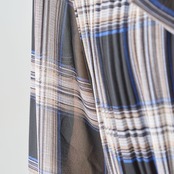 reve bleu シフォンボウタイチェック柄ワンピース【M~L】ブラック