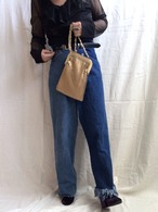 sheer cropped blouse