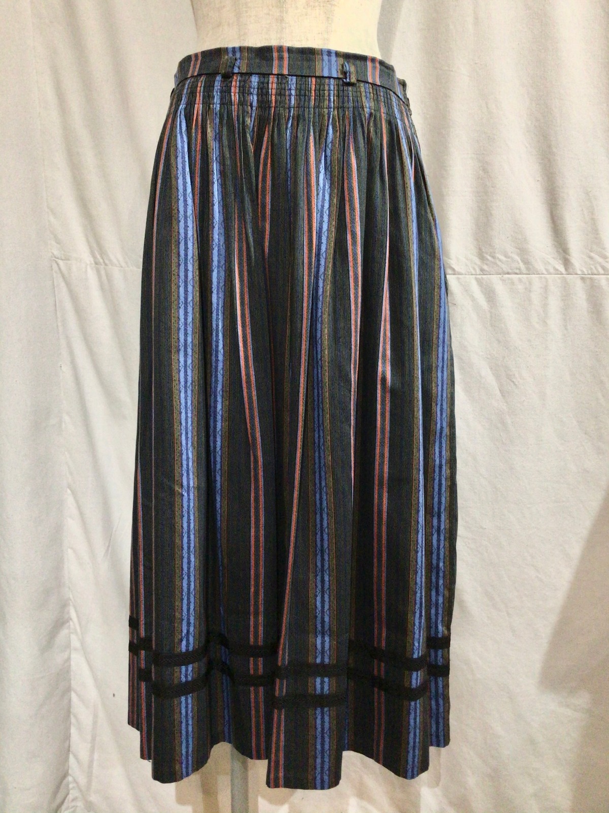 C&A Various stripe tyrolean skirt [H-45] | PREIN