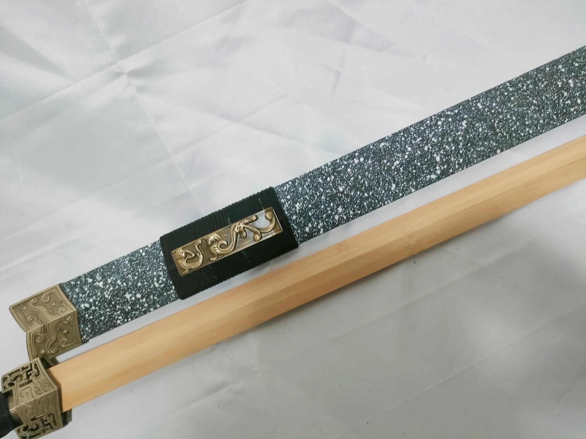 漢剣 白黒鞘 竹光刀身 模造刀 中国剣 | 張安堂 本店