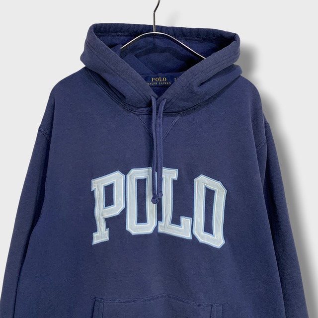 ラルフローレン POLOロゴスウェットパーカー ポニーマーク ネイビー XL