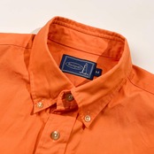 Rockport ロックポート オックスフォード BD ボタンダウン 長袖シャツ M/オレンジ メンズ