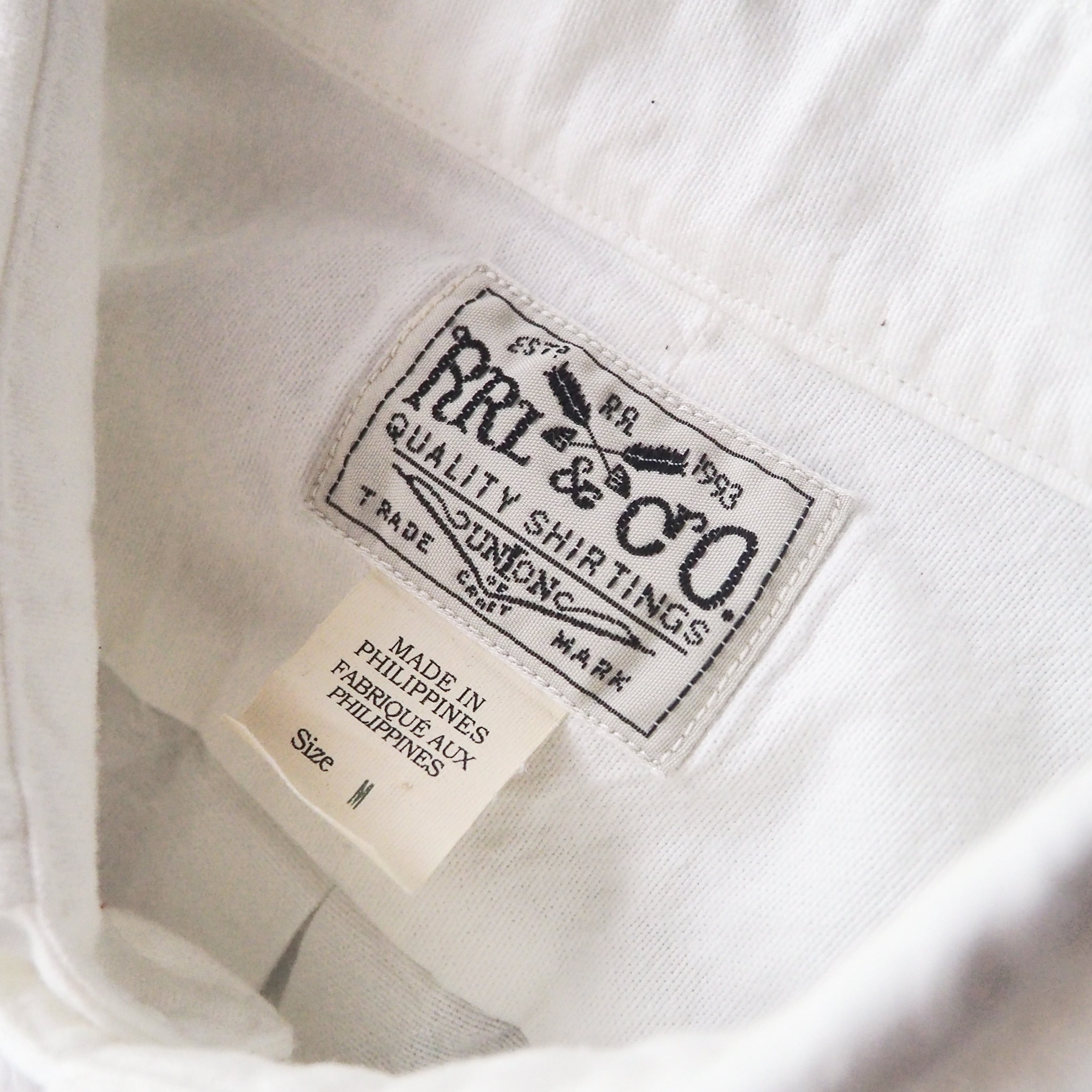 RRL” white oxford B.D. shirt ダブルアールエル オックスフォード