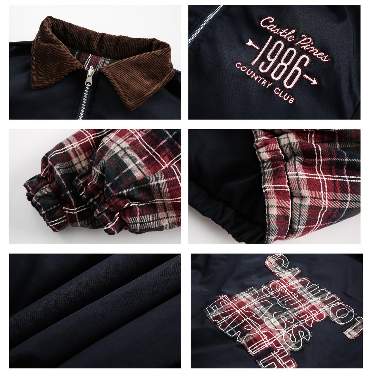 【暖かさUP】VINTAGE リバーシブル 中綿ジャケット T1259