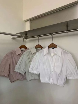 パフショルダーブラウス　AJ22085-2371