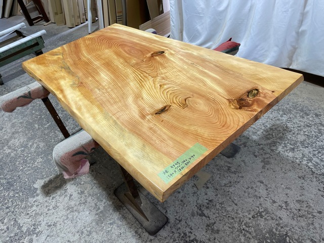 松9543　楠　一枚板無垢材　1540x790-790x40mm ダイニングテーブル 　ローテーブル　センターテーブル　天板　パイン