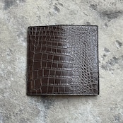 【限定商品】ウォレット スタンダード クロコダイル(チャコール)
