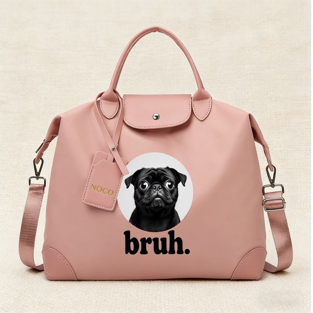 Printed tote bag  -bruh-　　item-0490