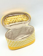 バニティポーチ　【ミニ】ハチミツ｜とりさん工房ーかわいいハンドメイドポーチ