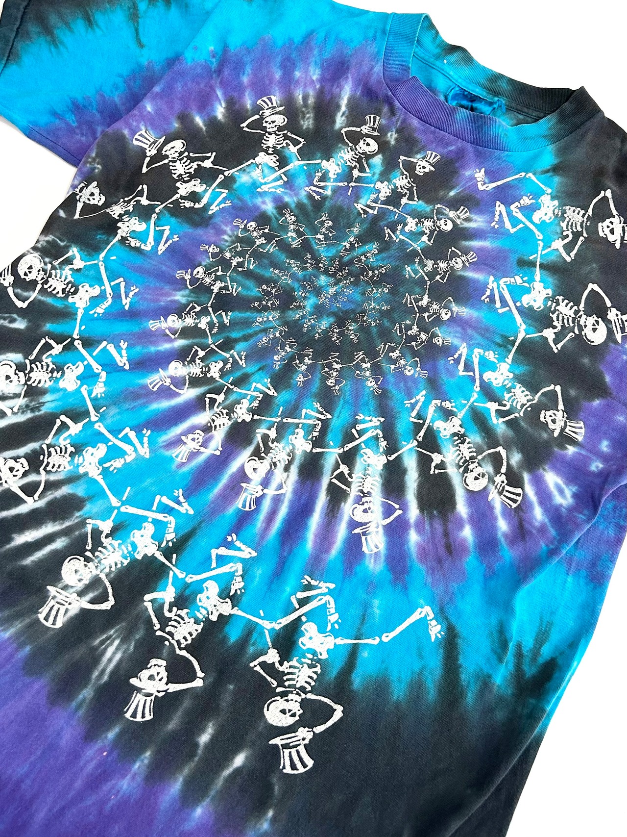 90s GRATEFUL DEAD Tie Dye ROCK Tee  Size L程