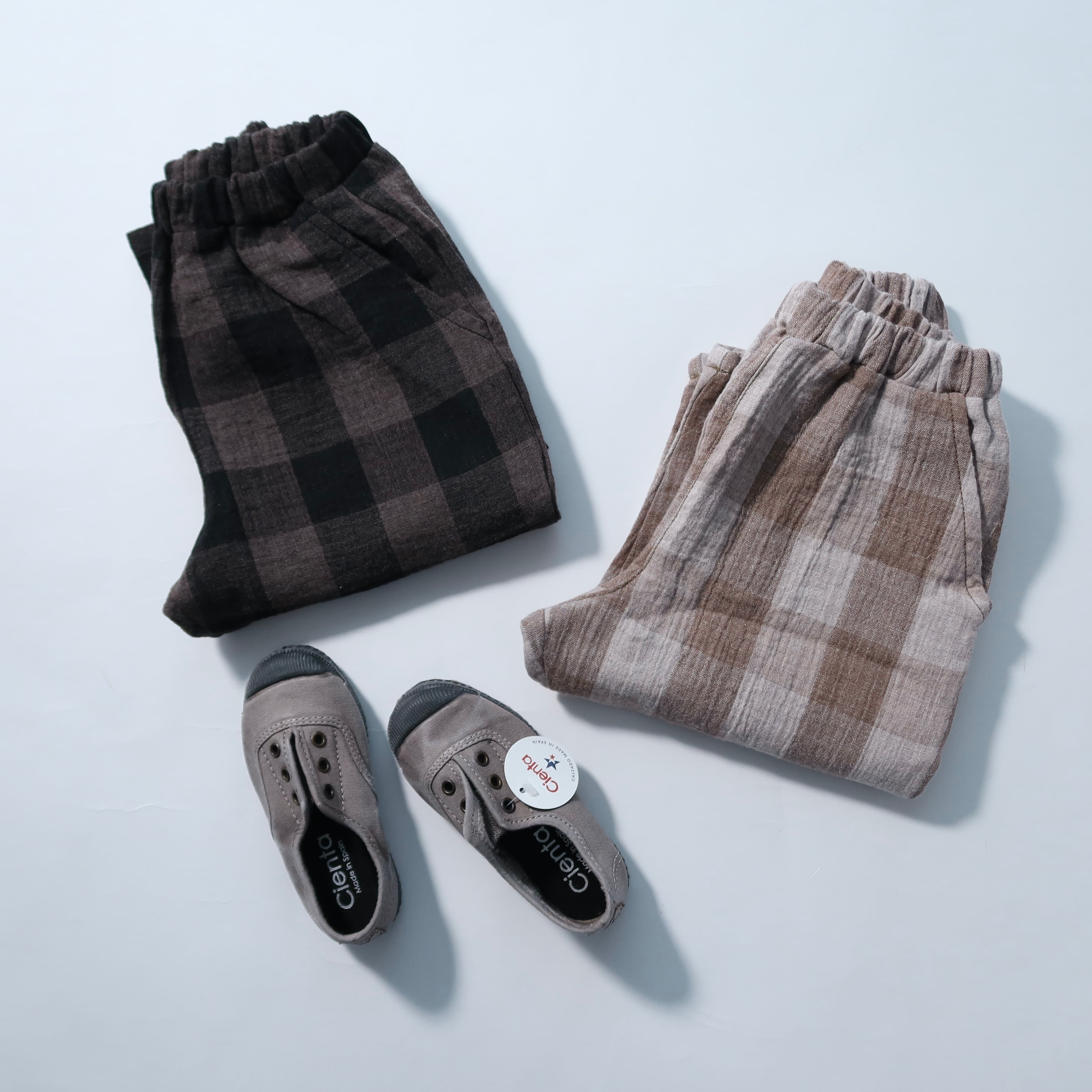 ブロックチェックパンツ | 韓国子供服 Bisque -びすく-