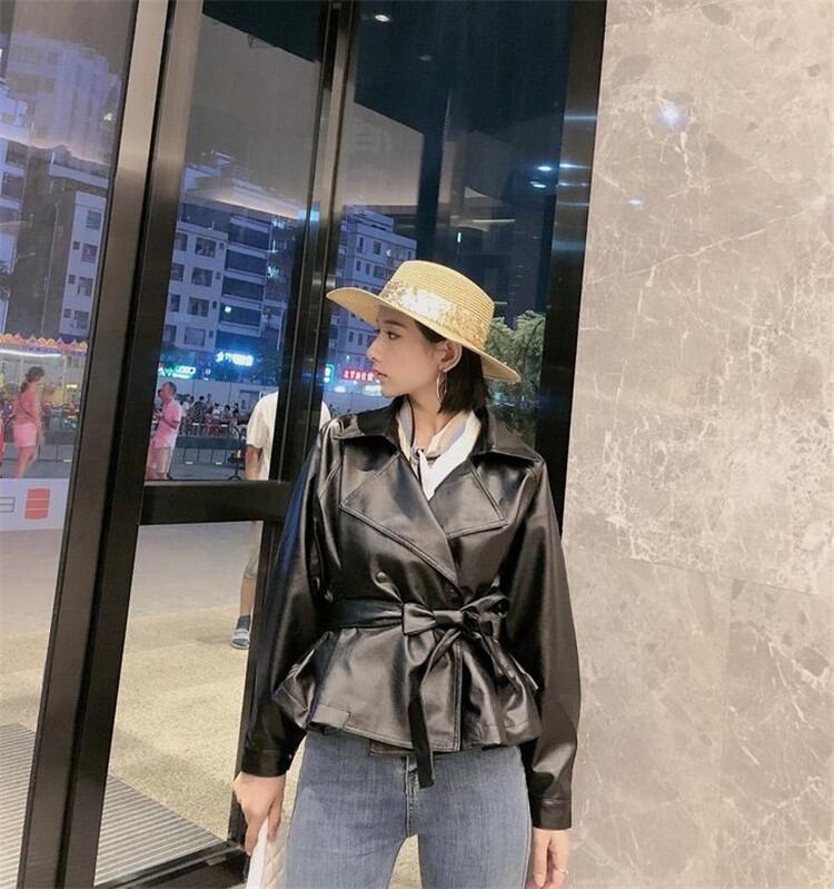 puレザー ジャケット カジュアル 気質 スリム 気高い 個性 コート