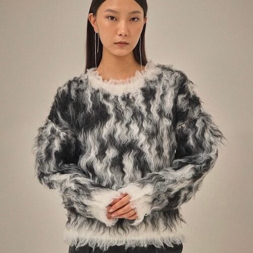 【 VERSEAU 】フラッフィーハウンドプルオーバー