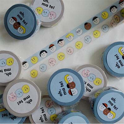 [OH,LOLLY DAY!] モンナニ マスキングテープ (全2種) | moim - 韓国雑貨や小物の通販オンラインストア