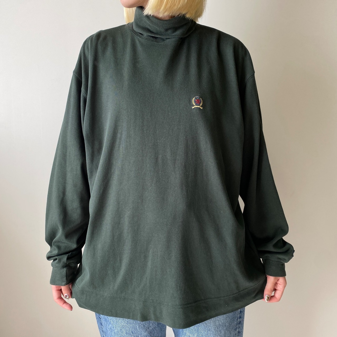 90年代 ビンテージ TOMMY HILFIGER トミーヒルフィガー タートルネック 