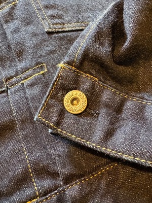 HOUSTON / Type1 Denim jacket " T-BACK " / ファースト / INDIGO / 51373