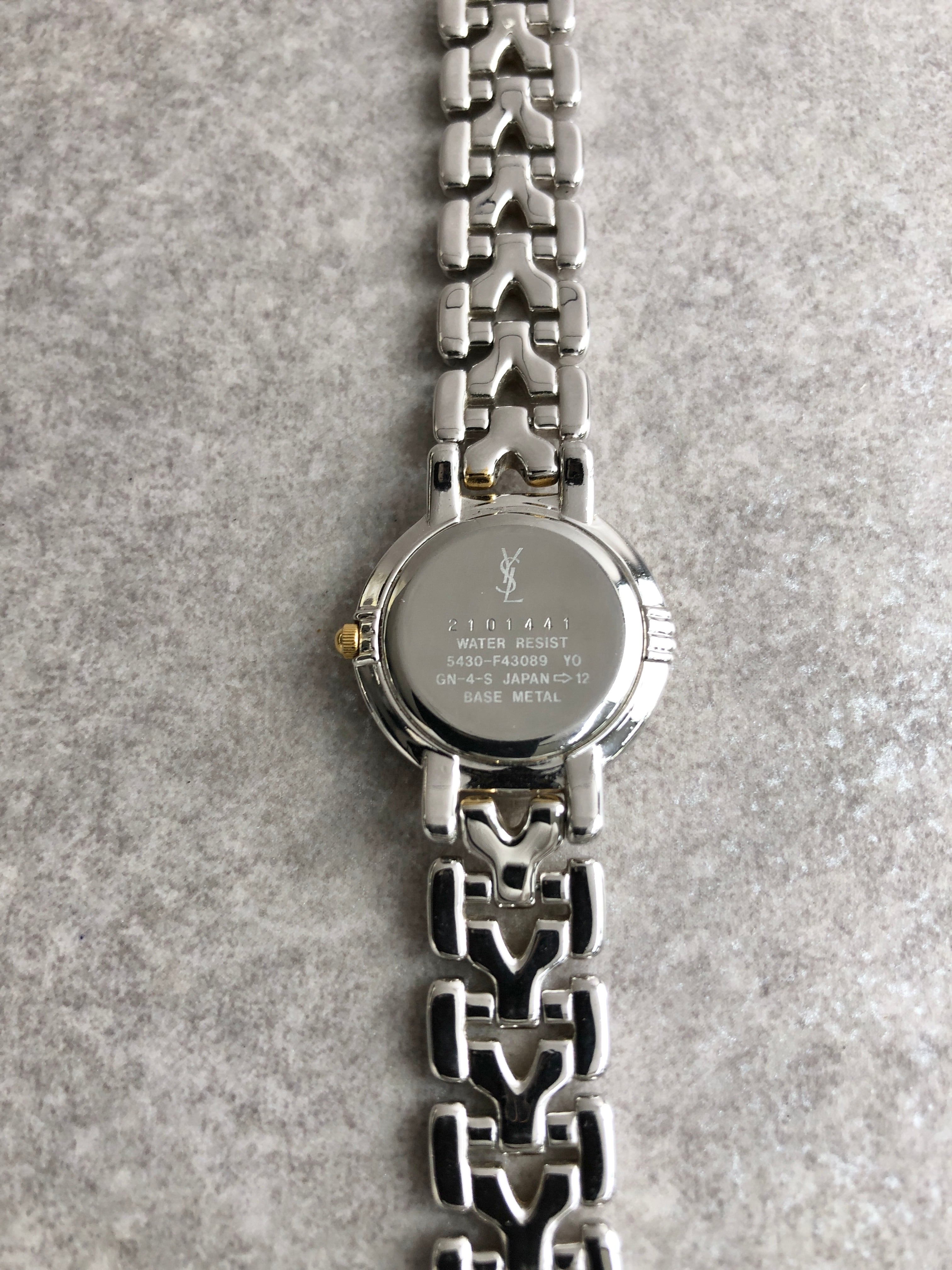 Yves Saint Laurent イヴ・サンローラン 腕時計 シルバー×ゴールド YSL