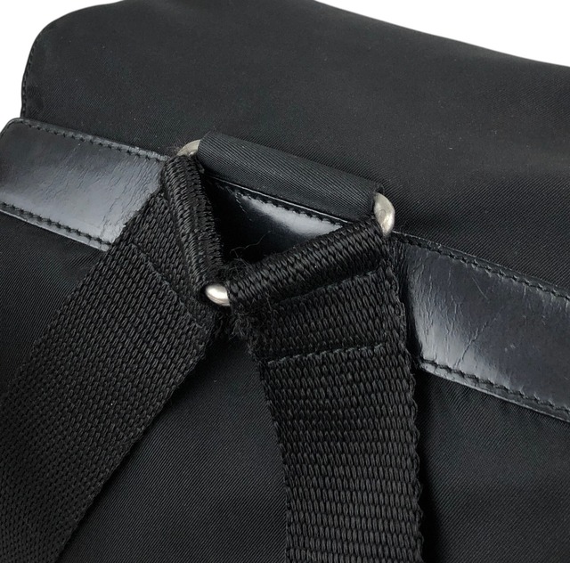 PRADA プラダ バックパック ブラック ナイロン ダブルポケット リュック vintage ヴィンテージ オールド hspzjr