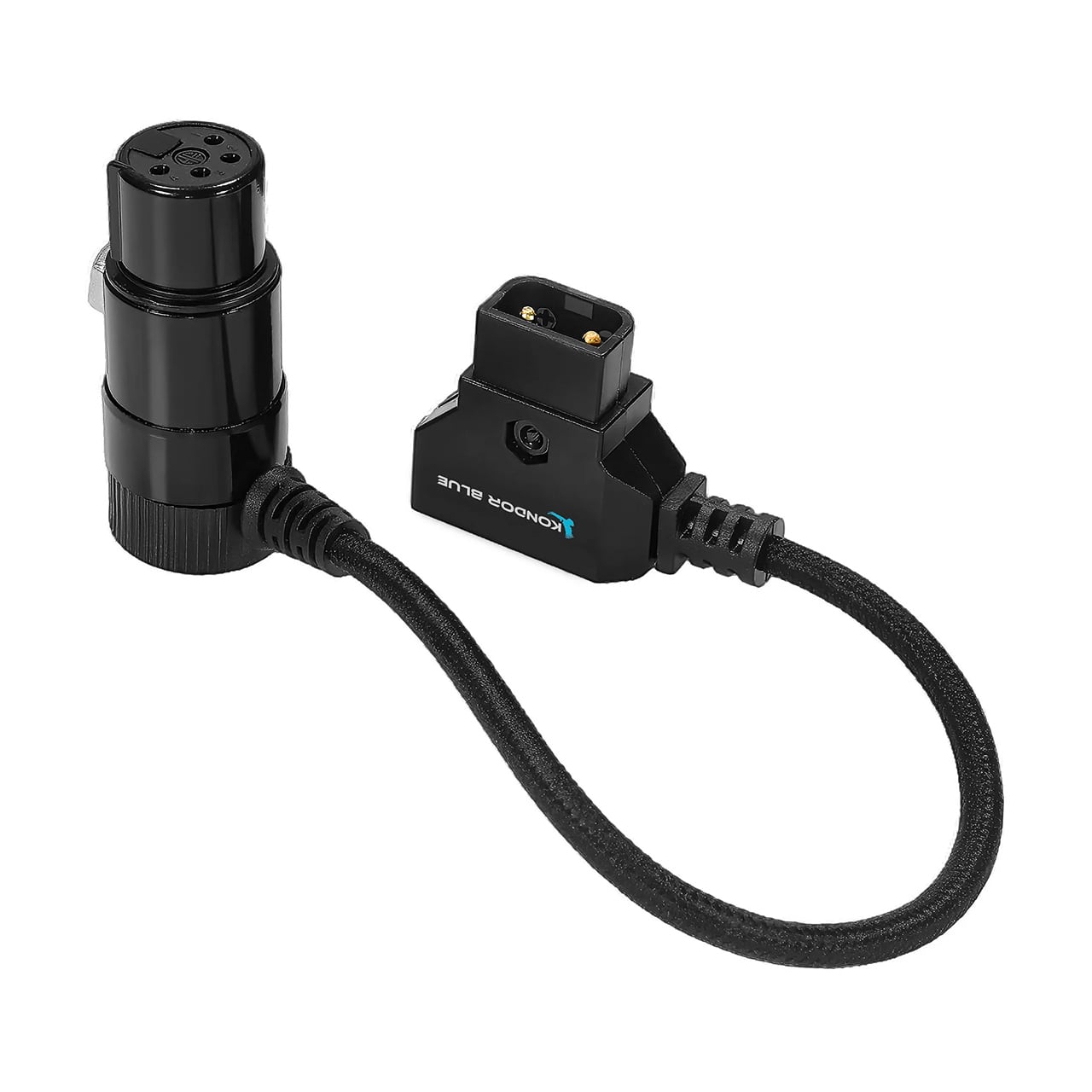 12V Metal D-Tap Hub Voltmeter 4 Way Port Power Tap Splitter (1/4