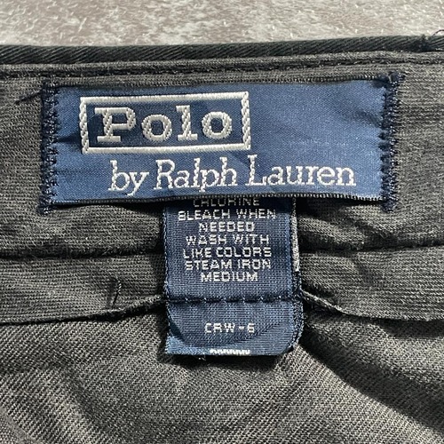 90s Polo by Ralph Lauren 38/32 ブラックチノパンツ 詳細写真2