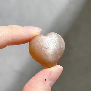 ピーチサン＆ムーンストーン ハート11◇Peach Sun & Moon Stone Heart◇ 天然石・鉱物・パワーストーン