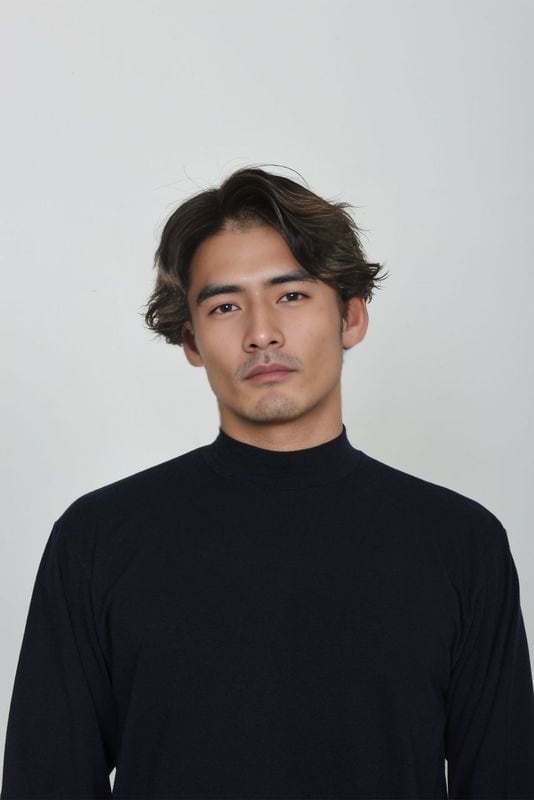 MOCK NECK D.NAVY | lolo