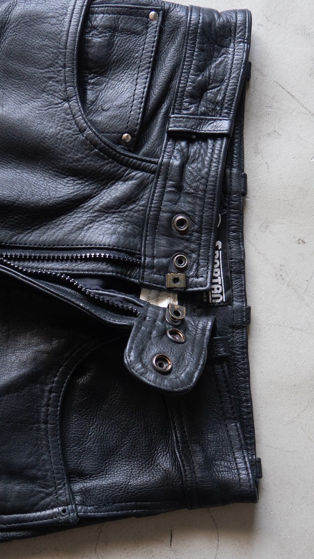 "SPARTAN" used Leather motorcycle pants