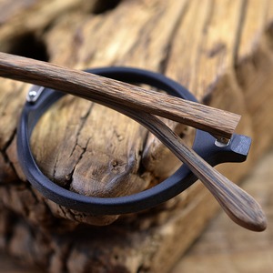 Wood Grain Metal Bridge Glasses -round- / ウッド グレイン メタル ブリッジ メガネ -ラウンド-