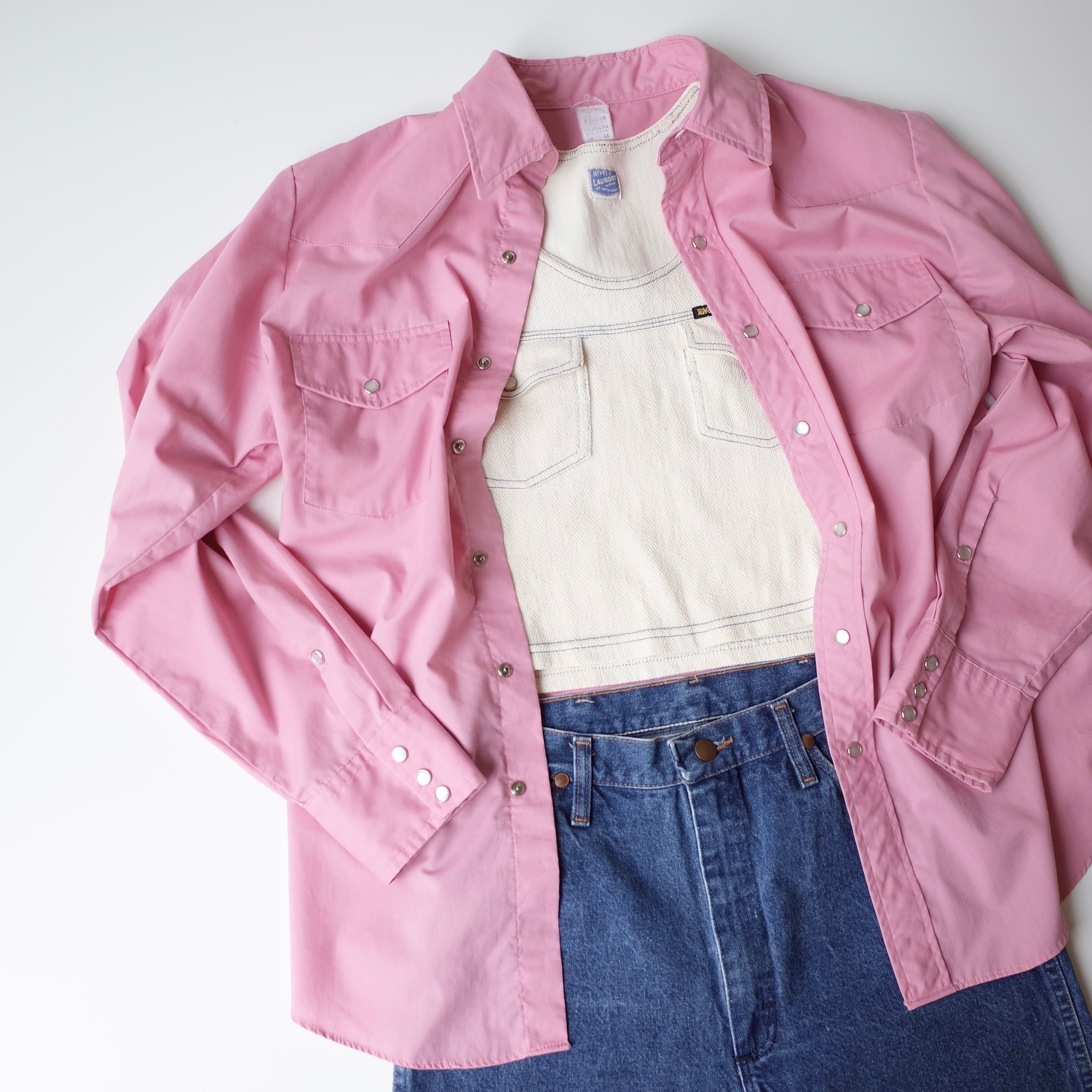 USA pink western shirt