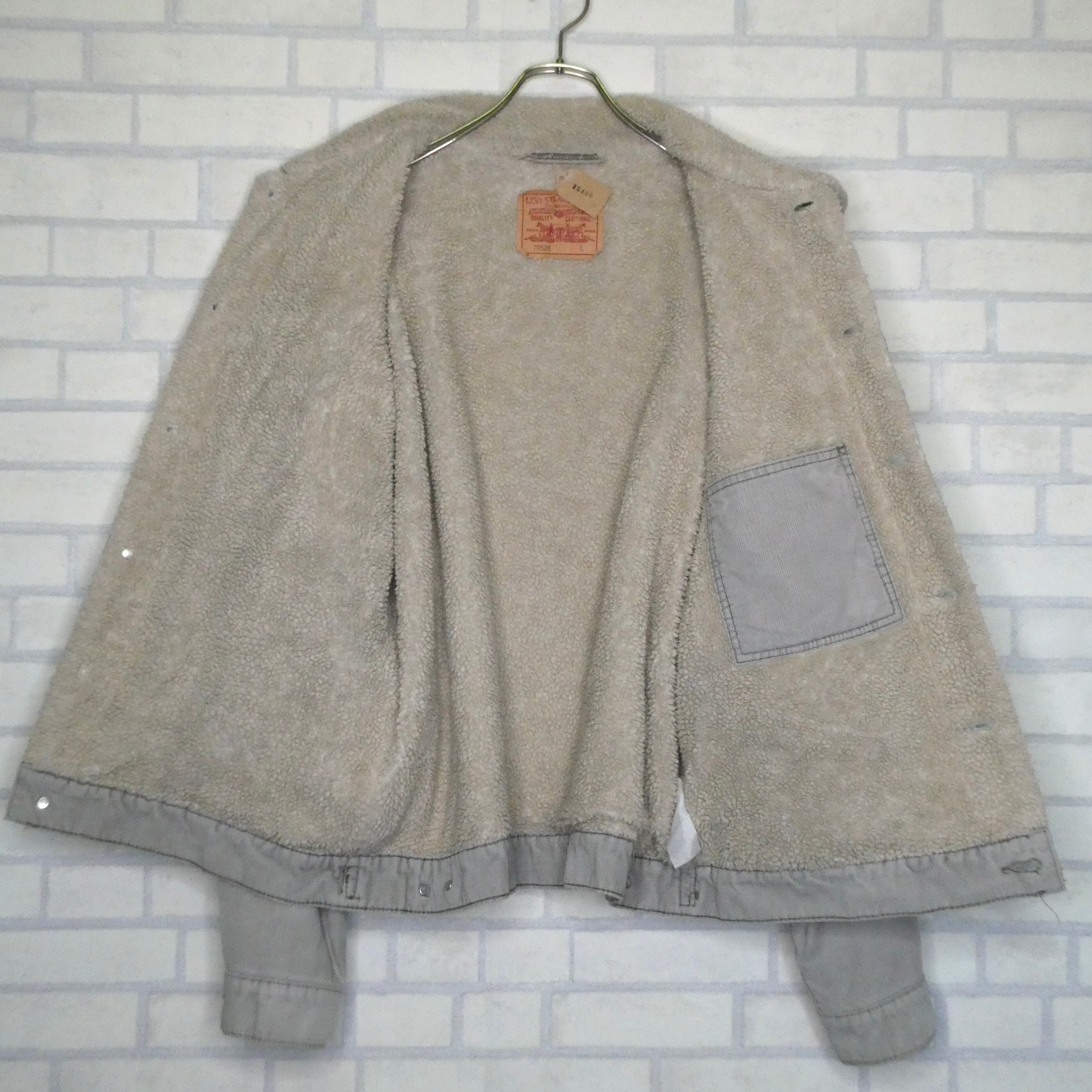 LEVI'S 70520 ジャケット L 裏地ボア モコモコ 胸ポケット