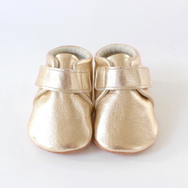 baby shoes（plain）gold