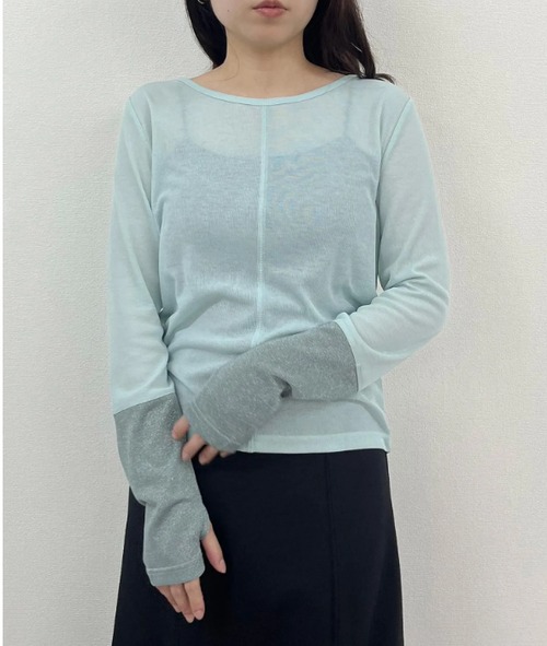 オーダー４月１２日まで☆922-25008    2Wayラメカフスインナー