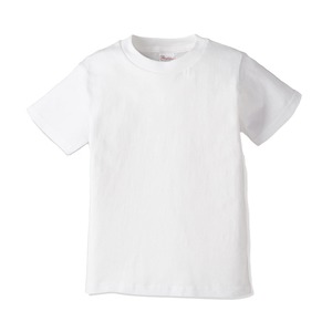 キッズ クルーネックTシャツ (半袖) ホワイト