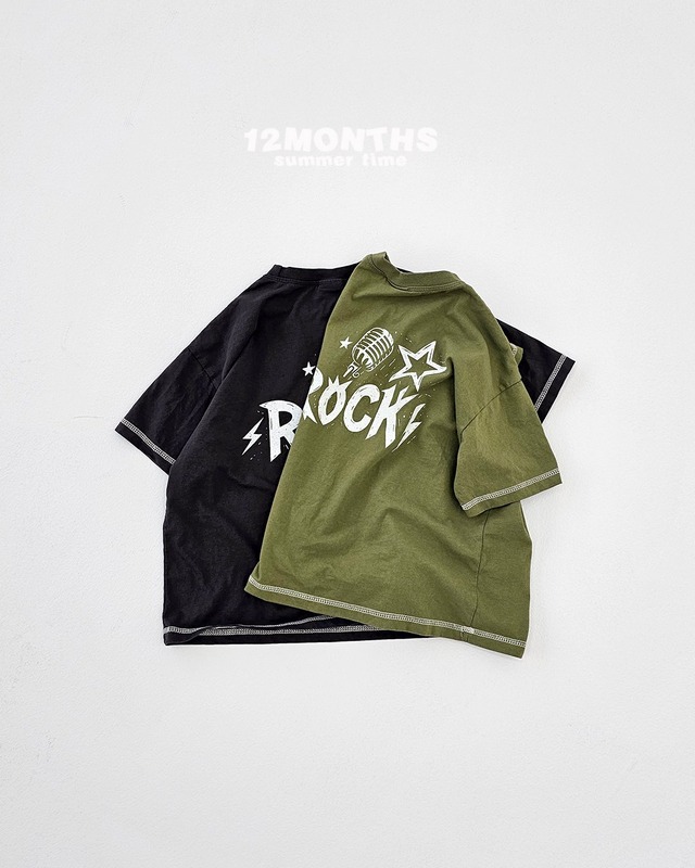 【取寄】12months｜thunder rock tee｜サンダーロックT｜7-adult｜kids&jr&adult｜26 summer