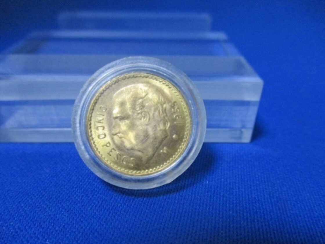 メキシコ 5ペソ金貨☆1955年 Mマーク リストライク／ | Pay ID