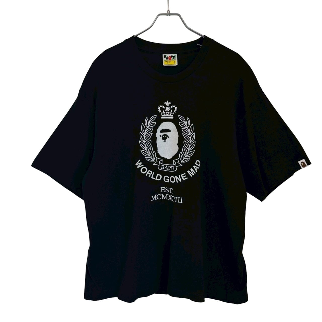 A BATHING APE エイプ Tシャツ L センターロゴ プリントロゴ | 古着屋