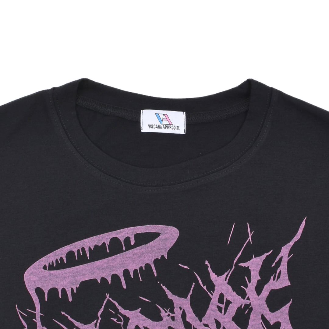 CH 長袖Tシャツ ブラック+ピンク サイズ:L Champion（チャンピオン） Tシャツ 長袖 ロンT メンズ レディース