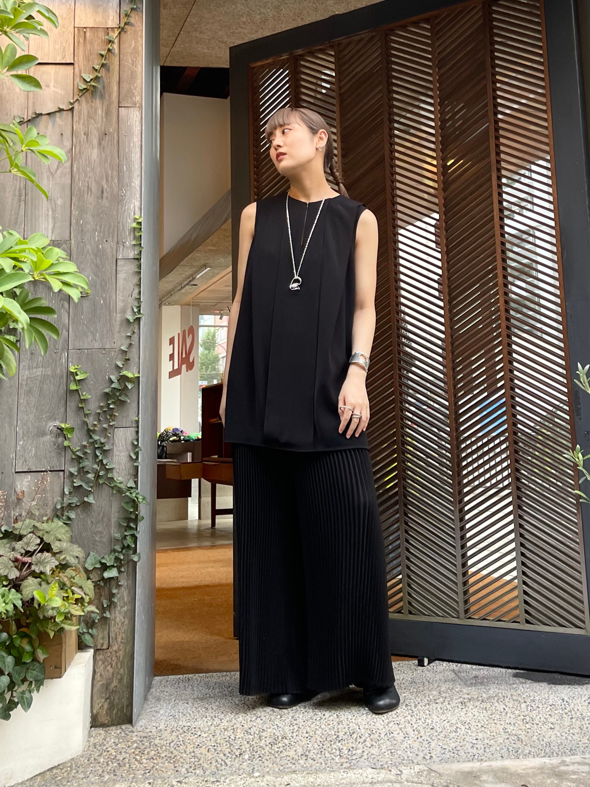 新品タグ付きENFOLD (エンフォルド) PEツイル2faceアシンメOP