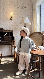 ラヴィン / Lovin / レースフリルトレーナー / 韓国子供服 / キッズ / 26winter〖取寄〗*XXS~XL*