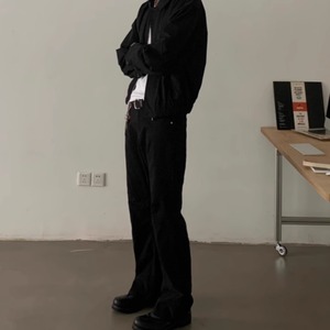 レトロカジュアルルーズブルゾン　0878