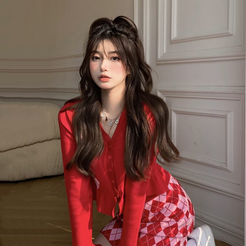 スタンダードカラーショートコート スプリングカーディガンスタイルセーター レディース ロング レトロ 春物 スーパーモール59026029375