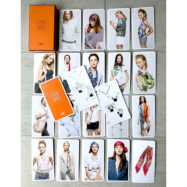 HERMES knotting Cards No.3 スカーフ結び方 12ACbb42