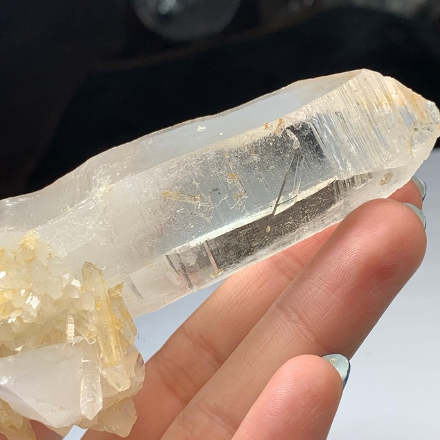 無研磨で透明☆四川省産✩水晶原石クラスター