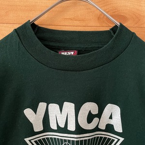 【FRUIT OF THE LOOM】90s USA製 Tシャツ YMCA ロゴ プリント バスケ M US古着