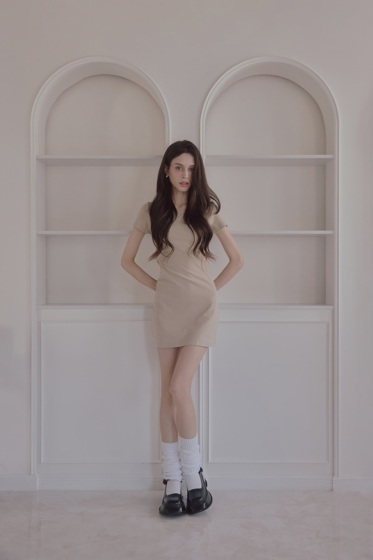 Back logo dress