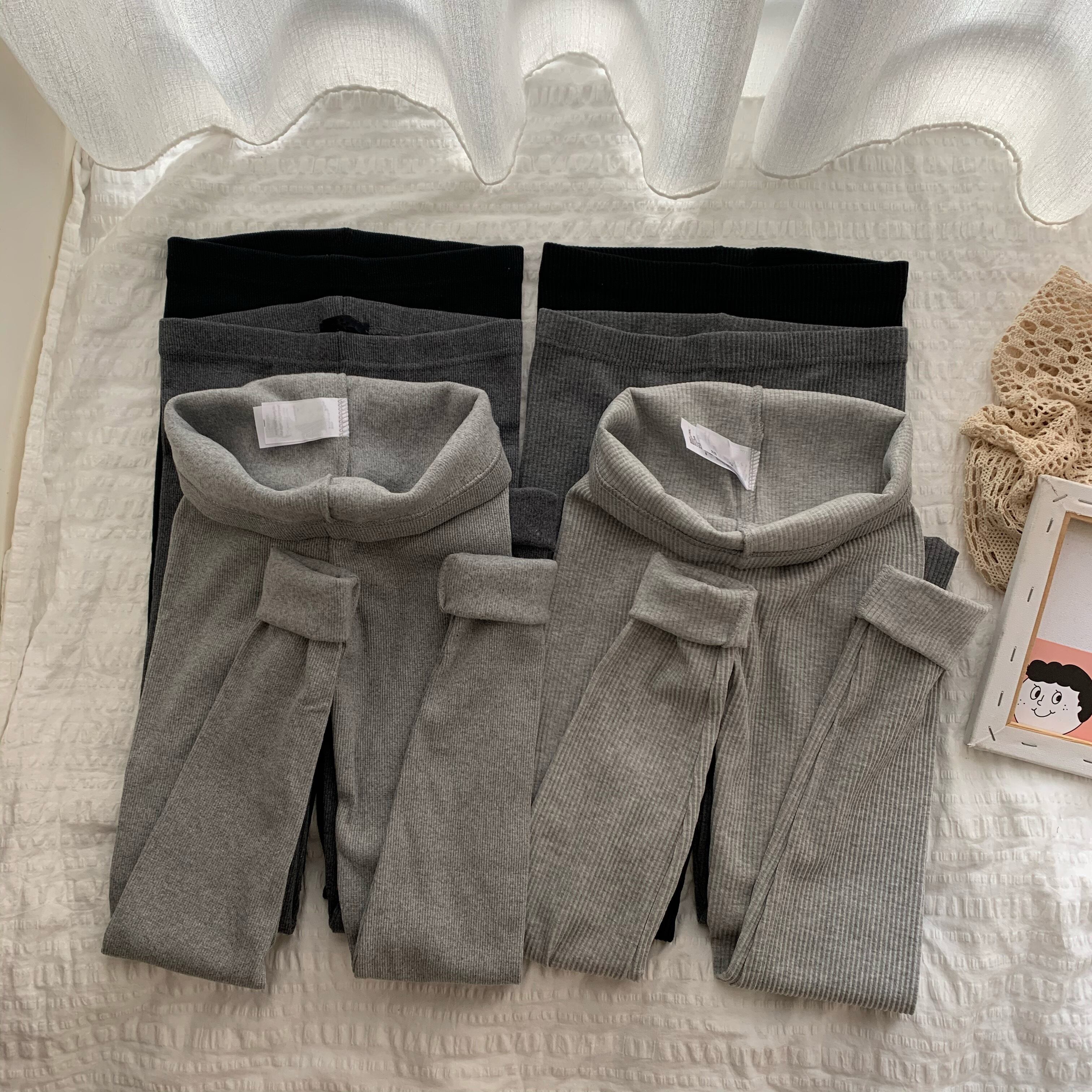 グレーレギンス オータムウィンターハイウェストパンツ 秋物 冬物 タイツ ストッキング ソックス 1号婦人61637729112